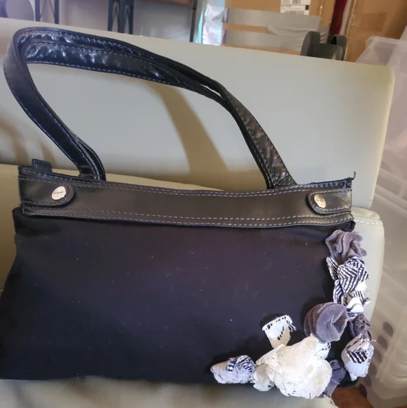 Black Floral Women's Bag - Picture 1 of 14